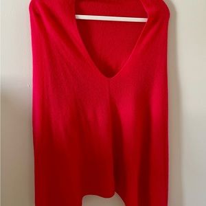 Cashmere Counter poncho sweater one size